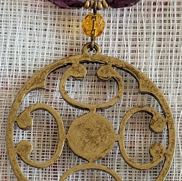 Cookie Lee Medallion Necklace - Vintage - Picture 3 of 11